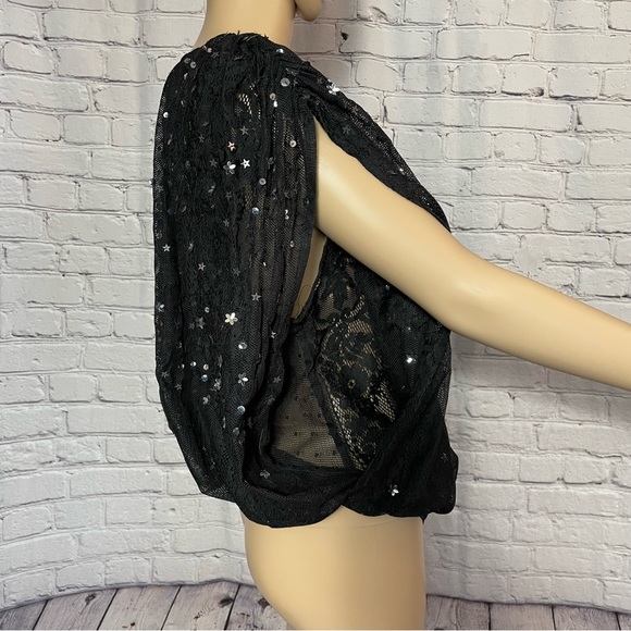 New Free People Summer Shine Black Bodysuit Size S - Picture 3 of 11